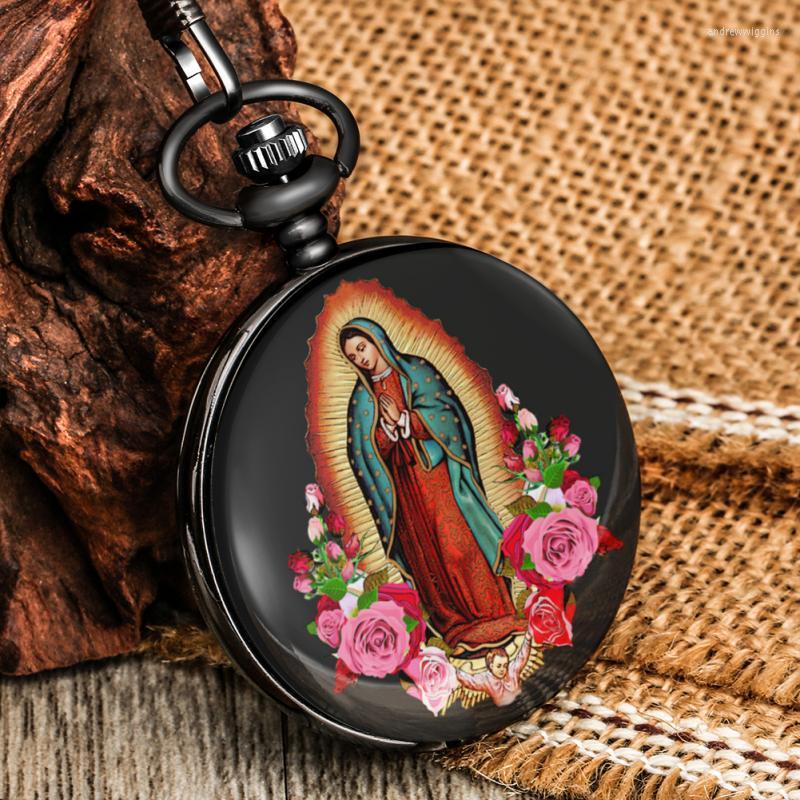Pocket Watches Catholic Church Virgin Mary Quartz Chain Men's High Quality Dial FOB Clock Necklace Religious Collectible Gifts
Pocket Watches Catholic Church Virgin Mary Quartz Chain Men's High Quality Dial FOB Clock Necklace Religious Collectible Gifts
