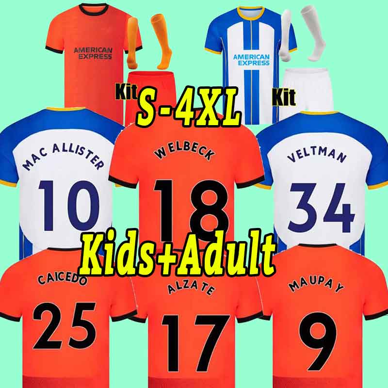 22 23 MAUPAY Cucurella Soccer Jerseys WEBSTER TROSSARD MARCH Mac Allister Mwepu CONNOLLY Moder 2022 2023 Away men Football Shirt Seagull Size S-4XL, Home+patch
22 23 MAUPAY Cucurella Soccer Jerseys WEBSTER TROSSARD MARCH Mac Allister Mwepu CONNOLLY Moder 2022 2023 Away men Football Shirt Seagull Size S-4XL, Home+patch