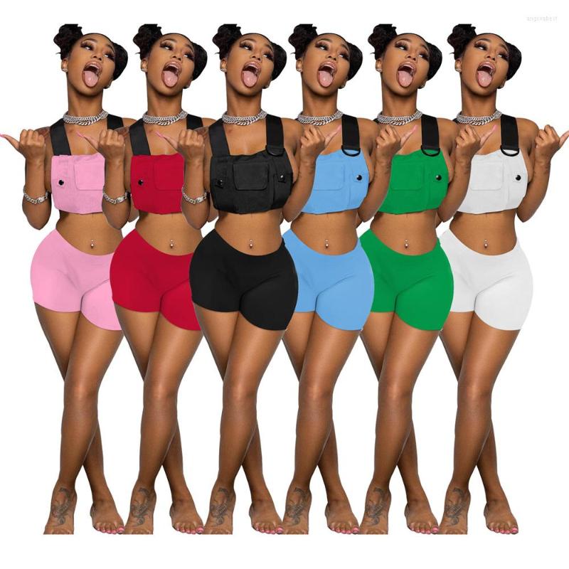 Women' Tracksuits Sexy Two Piece Set Birthday Club Outfits For Women Summer Clothes Casual Shorts Sleeveless Crop Top Fashion 2022 Matching, Black
Women' Tracksuits Sexy Two Piece Set Birthday Club Outfits For Women Summer Clothes Casual Shorts Sleeveless Crop Top Fashion 2022 Matching, Black