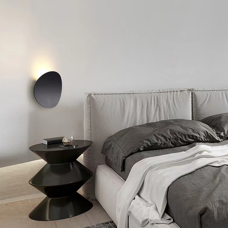 Modern LED Wall Light Bedroom Bedside Lamp Simple Fashion Hotel Room Wall Lamps Background Sconce