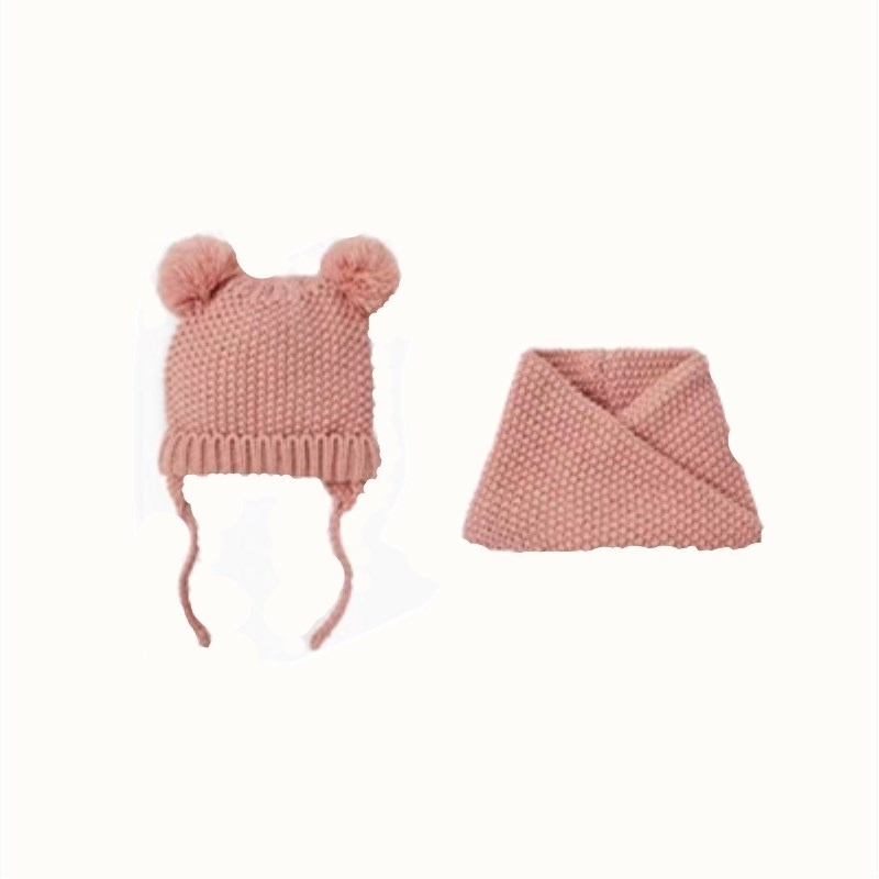 Caps Hats baby girl and boy child childrens spring autumn winter Solid knitted hat 221006