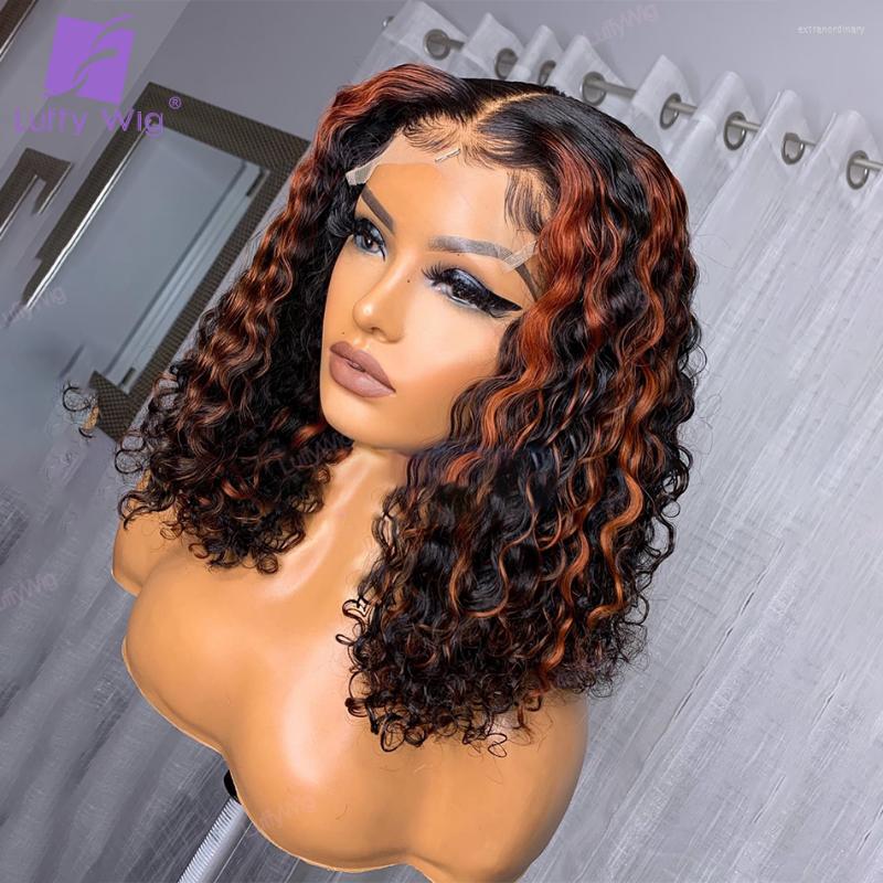 Honey Blonde Bouncy Curly Lace Front Wigs Pre-Plucked 13x6 Frontal Highlight Human Hair For Women Luffy, Picture shown
Honey Blonde Bouncy Curly Lace Front Wigs Pre-Plucked 13x6 Frontal Highlight Human Hair For Women Luffy, Picture shown
