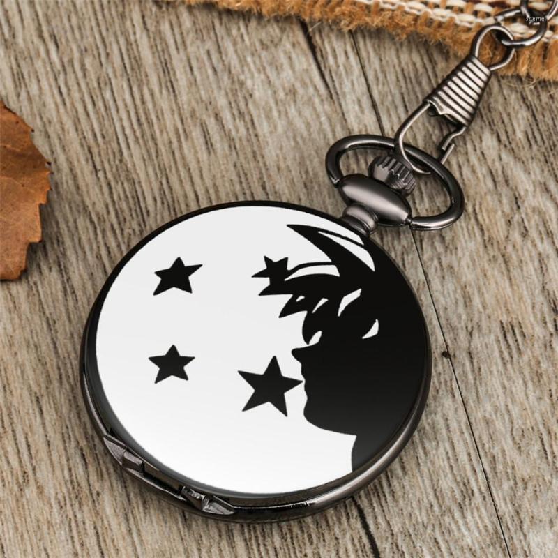 Pocket Watches Classic Anime Printed Antique Black Pendant Watch Fob Chain Retro Souvenir Gifts Boys Student, With pocket chain 
Pocket Watches Classic Anime Printed Antique Black Pendant Watch Fob Chain Retro Souvenir Gifts Boys Student, With pocket chain
