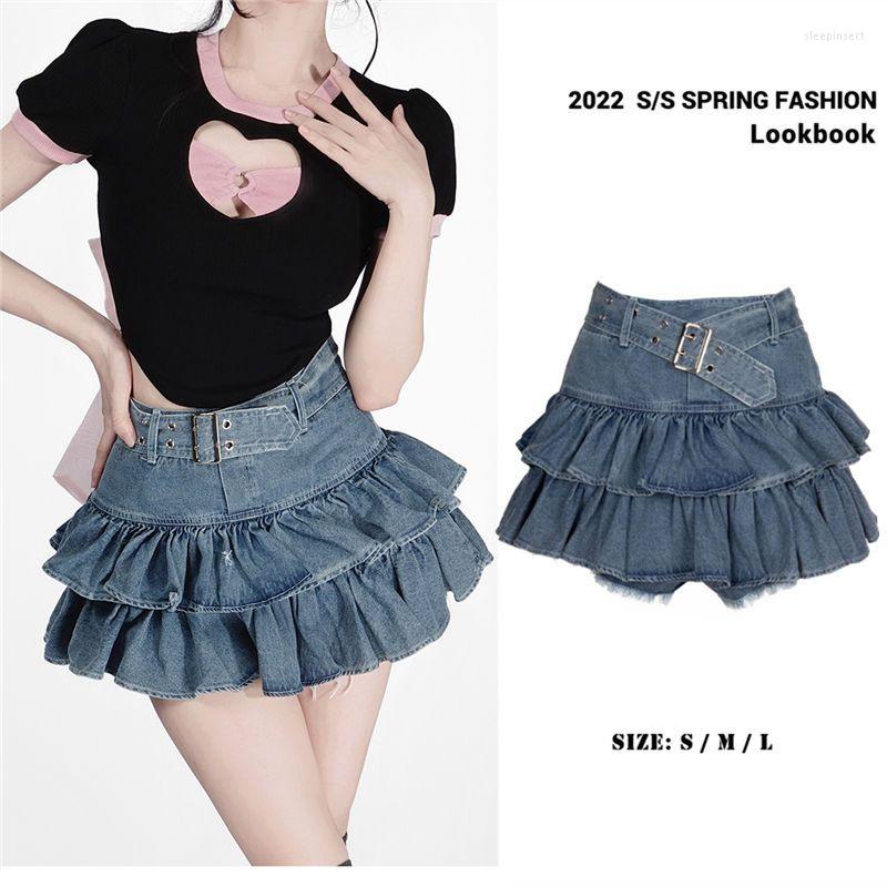 Skirts Y2k Pleated Denim Skirt Women Sexy Egirl Double Layer Ruffle Patchwork High Waist Jean Shorts Punk Summer Mini, Blue
Skirts Y2k Pleated Denim Skirt Women Sexy Egirl Double Layer Ruffle Patchwork High Waist Jean Shorts Punk Summer Mini, Blue