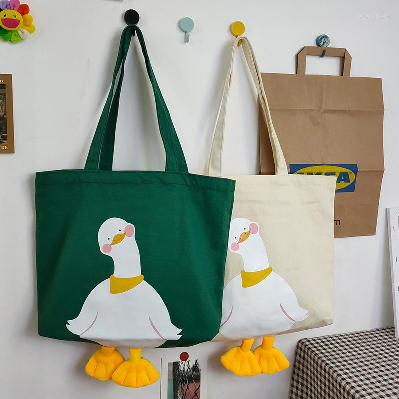 Evening Bags Canvas Shoulder Bag Korean Cartoon Print Female College Student Class Handbag Cute Duck, Green
Evening Bags Canvas Shoulder Bag Korean Cartoon Print Female College Student Class Handbag Cute Duck, Green