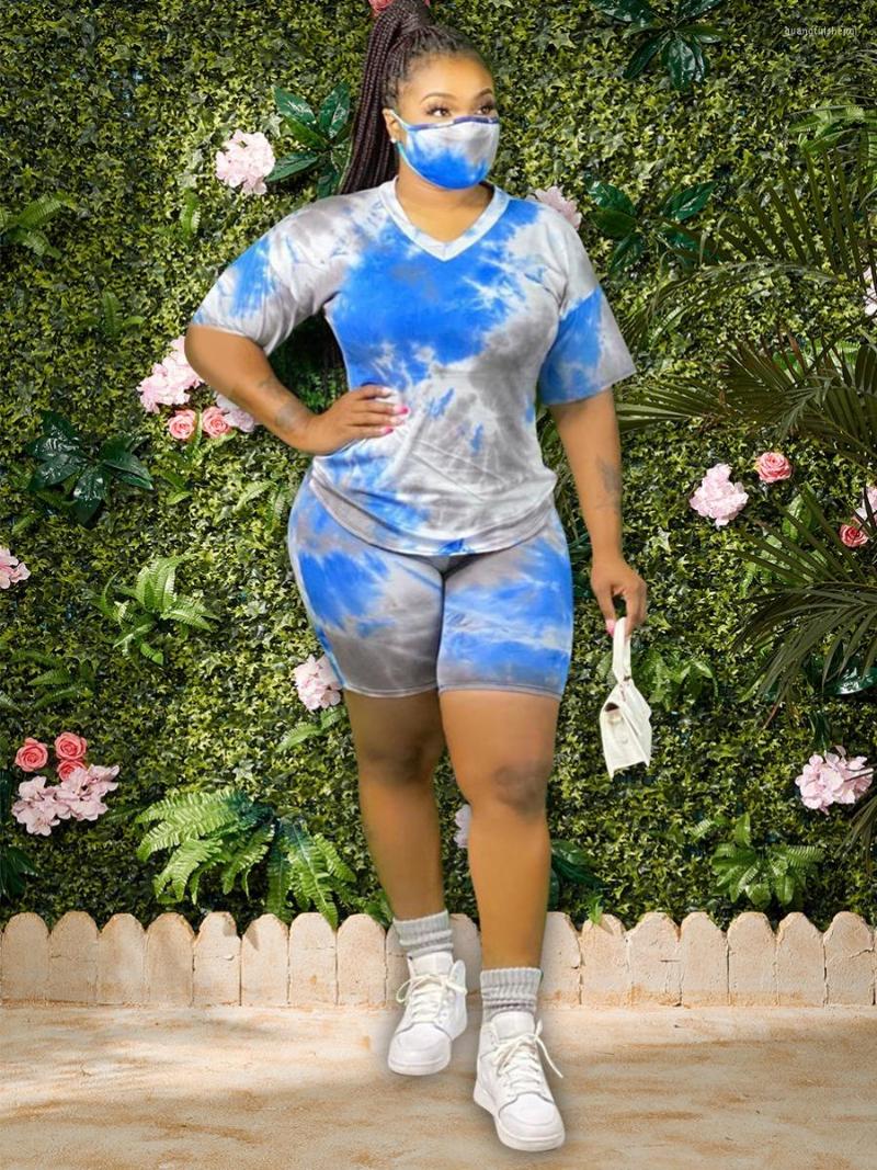 Tracksuits LW Plus Size Two PiecesTie-dye Stretchy Shorts Set Summer Fashion Suit -3XL Women Tops And Pants Matching Outfits, Blue
Tracksuits LW Plus Size Two PiecesTie-dye Stretchy Shorts Set Summer Fashion Suit -3XL Women Tops And Pants Matching Outfits, Blue
