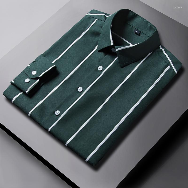 Men's Casual Shirts Autumn Korean Fashion Men's Long Sleeve Striped Slim Fit Button-Down Daily Male Blouse Asian Size, Black
Men's Casual Shirts Autumn Korean Fashion Men's Long Sleeve Striped Slim Fit Button-Down Daily Male Blouse Asian Size, Black