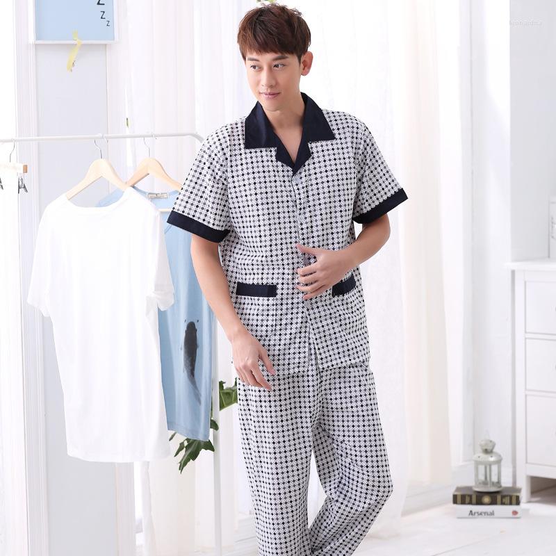 Men's Sleepwear Men's Pajamas Knitted Cotton Simple Dot Sexy Soft Modern Nightwear For Men Fasion Short Sleeve Trousers Homewear, Navy
Men's Sleepwear Men's Pajamas Knitted Cotton Simple Dot Sexy Soft Modern Nightwear For Men Fasion Short Sleeve Trousers Homewear, Navy