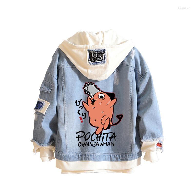 Men's Hoodies Anime Chainsaw Man Denim Jacket Manga Graphic Printing Funny Cartoon Jackets Pochita Makima Unisex Tops Clothes, Fuchsia
Men's Hoodies Anime Chainsaw Man Denim Jacket Manga Graphic Printing Funny Cartoon Jackets Pochita Makima Unisex Tops Clothes, Fuchsia