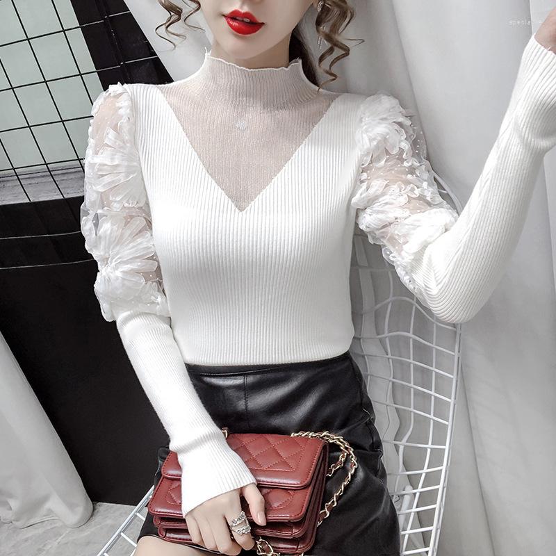 Women's Sweaters Spring And Autumn Fashion Slim Fit Thin Mesh Stitching Long Sleeved Women's Knitted Top Bottomed Shirt Temperament, Black
Women's Sweaters Spring And Autumn Fashion Slim Fit Thin Mesh Stitching Long Sleeved Women's Knitted Top Bottomed Shirt Temperament, Black