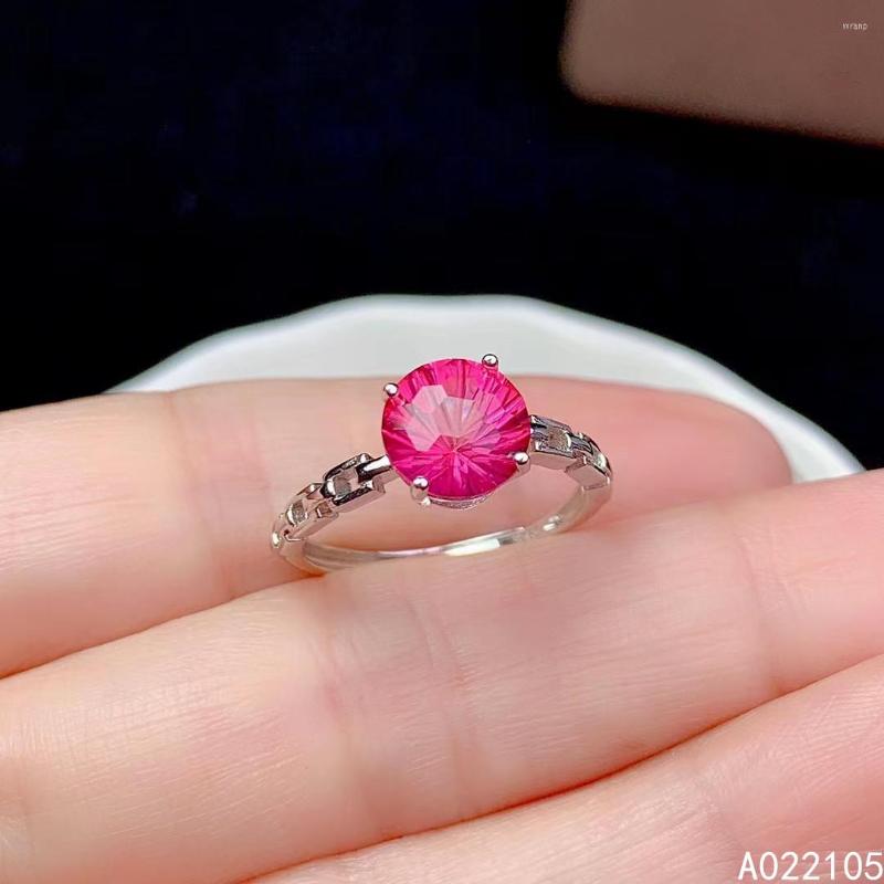 Cluster Rings KJJEAXCMY Fine Jewelry 925 Sterling Silver Inlaid Natural Pink Topaz Women Classic Simple Round Adjustable Gem Ring Support
Cluster Rings KJJEAXCMY Fine Jewelry 925 Sterling Silver Inlaid Natural Pink Topaz Women Classic Simple Round Adjustable Gem Ring Support