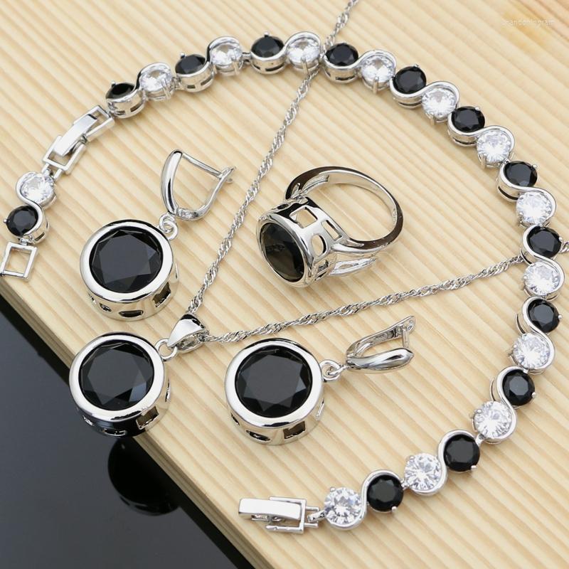 Necklace Earrings Set Silver 925 Big Black CZ Hyperbole Design Fashion Suit Sets Gift For Women Drop, Picture shown
Necklace Earrings Set Silver 925 Big Black CZ Hyperbole Design Fashion Suit Sets Gift For Women Drop, Picture shown