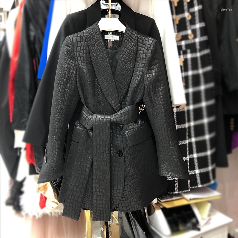 Women' Suits Blazer Runway Fashion Women Autumn Winter Sashes Black Office Ladies Elegant Button Party Holiday Blazers, Picture shown
Women' Suits Blazer Runway Fashion Women Autumn Winter Sashes Black Office Ladies Elegant Button Party Holiday Blazers, Picture shown