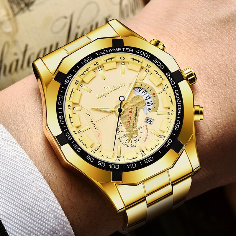 Wristwatches Sports Watches For Men Waterproof Men's Quartz Watch Gold Stainless Steel Business Wristwatch Man Analog Clock Relogio, Silver white
Wristwatches Sports Watches For Men Waterproof Men's Quartz Watch Gold Stainless Steel Business Wristwatch Man Analog Clock Relogio, Silver white