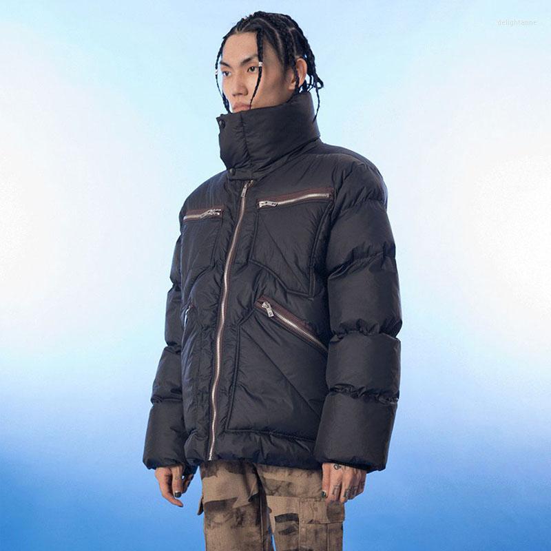 Men's Down Winter Men Women Thicken Cotton Padded Stand Collar Zipper Streetwear Hip Hop Parkas Jacket Unisex Hipster Coat Outerwear, Black
Men's Down Winter Men Women Thicken Cotton Padded Stand Collar Zipper Streetwear Hip Hop Parkas Jacket Unisex Hipster Coat Outerwear, Black