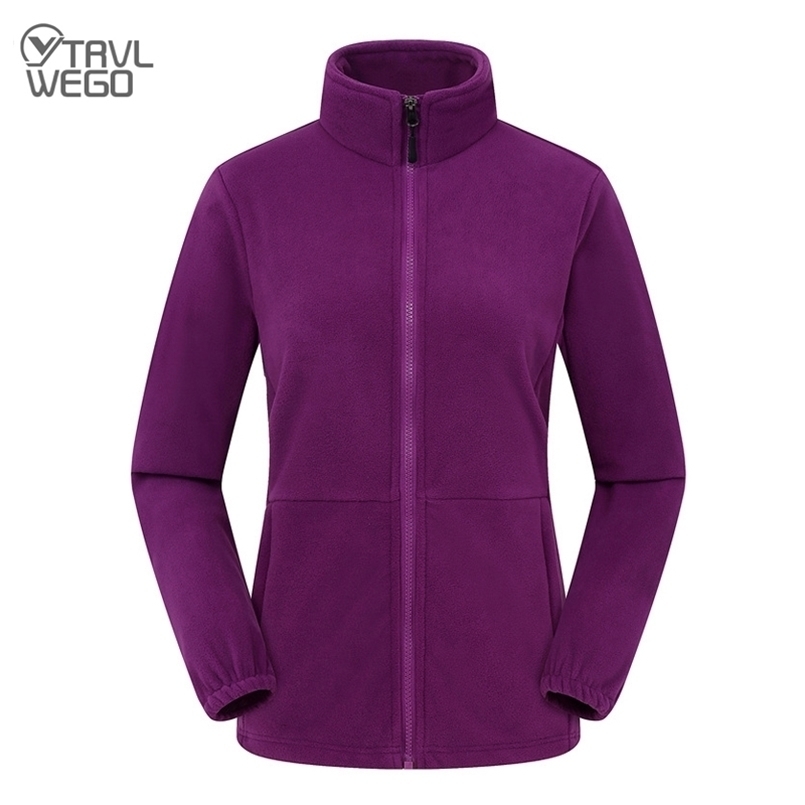 Women's Jackets TRVLWEGO Men Women's Fleece Hiking Thermal Jackets Outdoor Sports Climbing Trekking Camping Windbreaker Male Warm Coats 2210