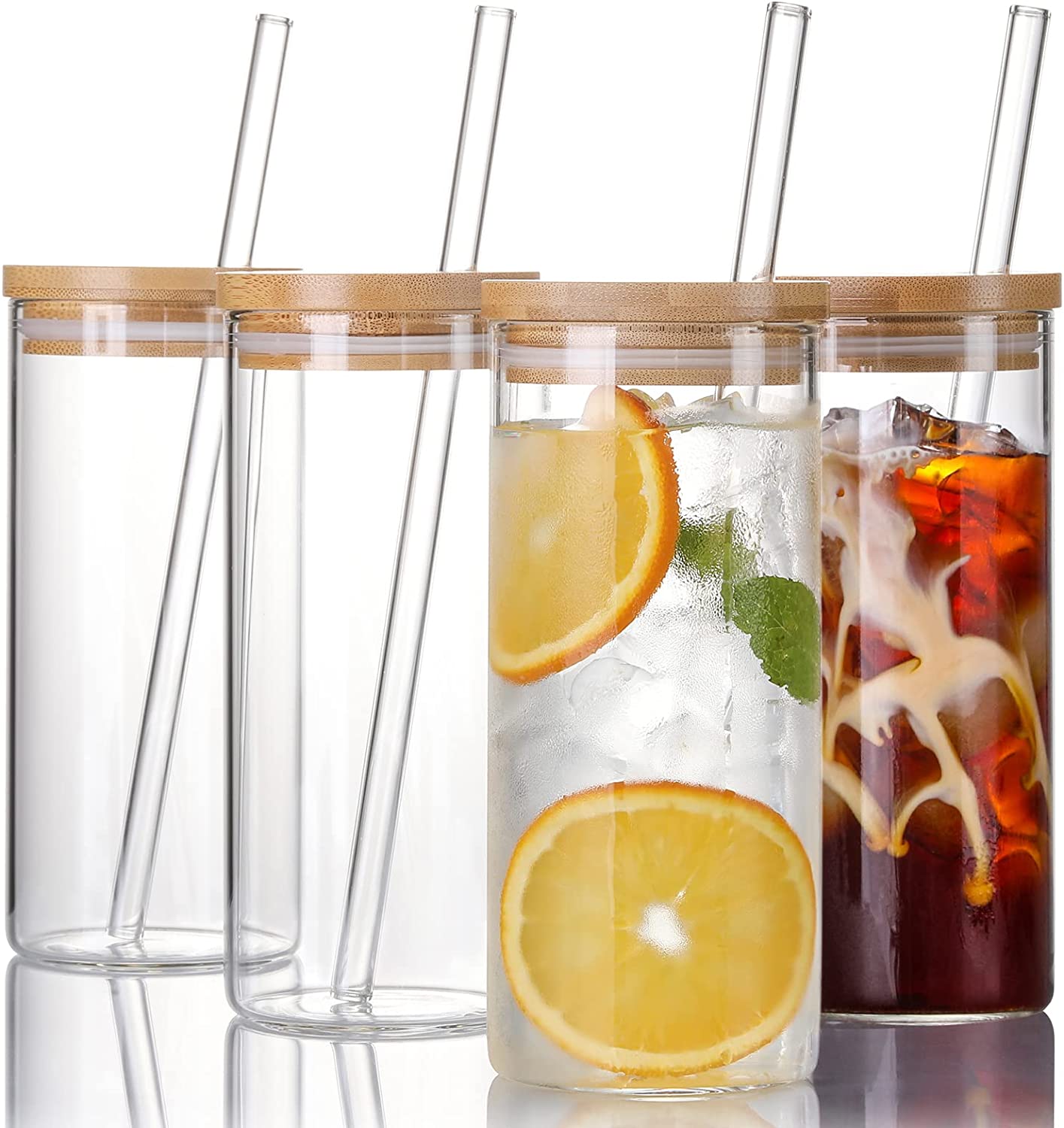 20 OZ Borosilicate Glass Mugs Tumbler Cups with Bamboo Lids and Straws Tall Clear Drinking Glasses for Iced Coffee Smoothie Water Juice Reusable Travel Tumbler, Rushing fee
20 OZ Borosilicate Glass Mugs Tumbler Cups with Bamboo Lids and Straws Tall Clear Drinking Glasses for Iced Coffee Smoothie Water Juice Reusable Travel Tumbler, Rushing fee