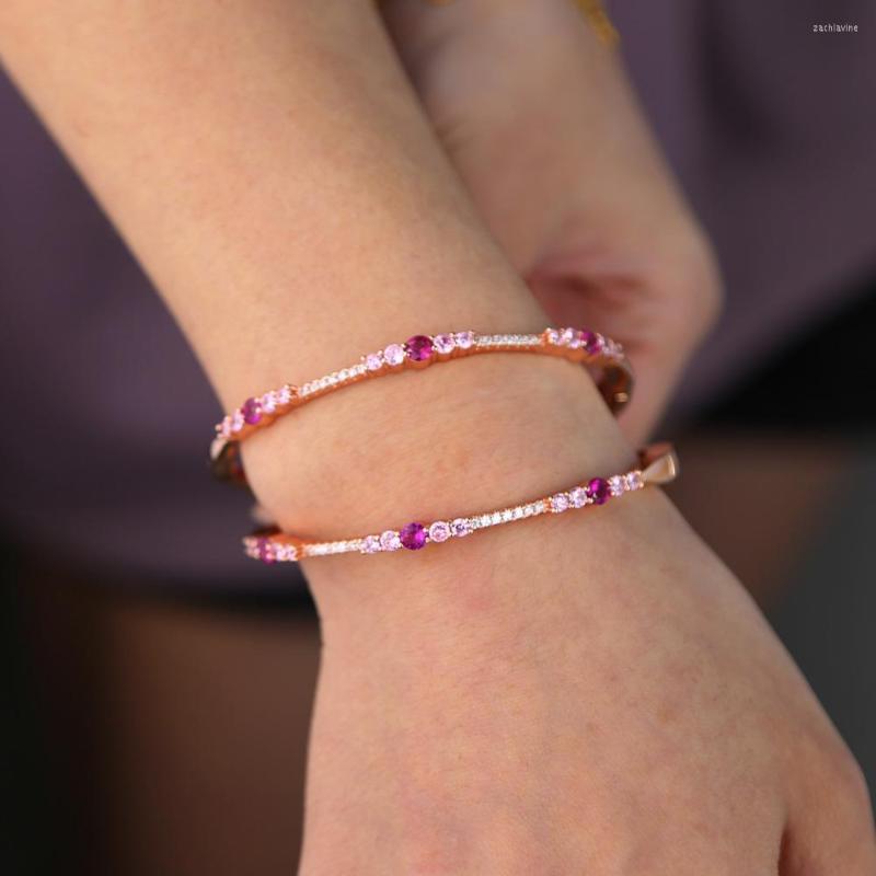 Link Bracelets Copper Full Stones Rose Gold Color Bangles For Women Wholesale Lots Bulk Accesorios Mujer 2022 18-20cm Fit
Link Bracelets Copper Full Stones Rose Gold Color Bangles For Women Wholesale Lots Bulk Accesorios Mujer 2022 18-20cm Fit