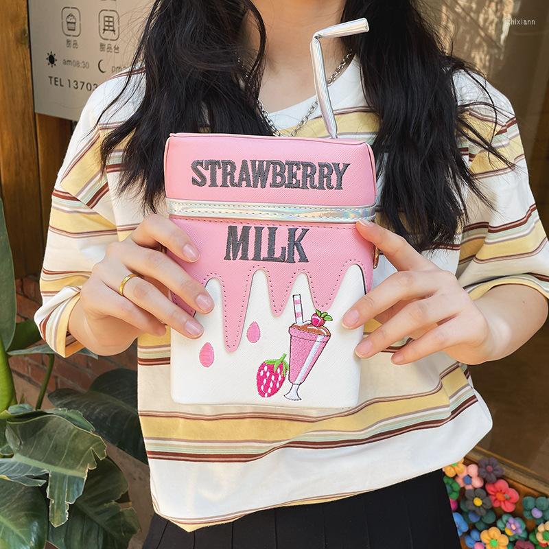 Evening Bags Cute Drink Straw Box For Women Shoulder Bag Harajuku Strawberry Lemon Printed Crossbody Chains Funny Purse Girls Tote, Pink
Evening Bags Cute Drink Straw Box For Women Shoulder Bag Harajuku Strawberry Lemon Printed Crossbody Chains Funny Purse Girls Tote, Pink