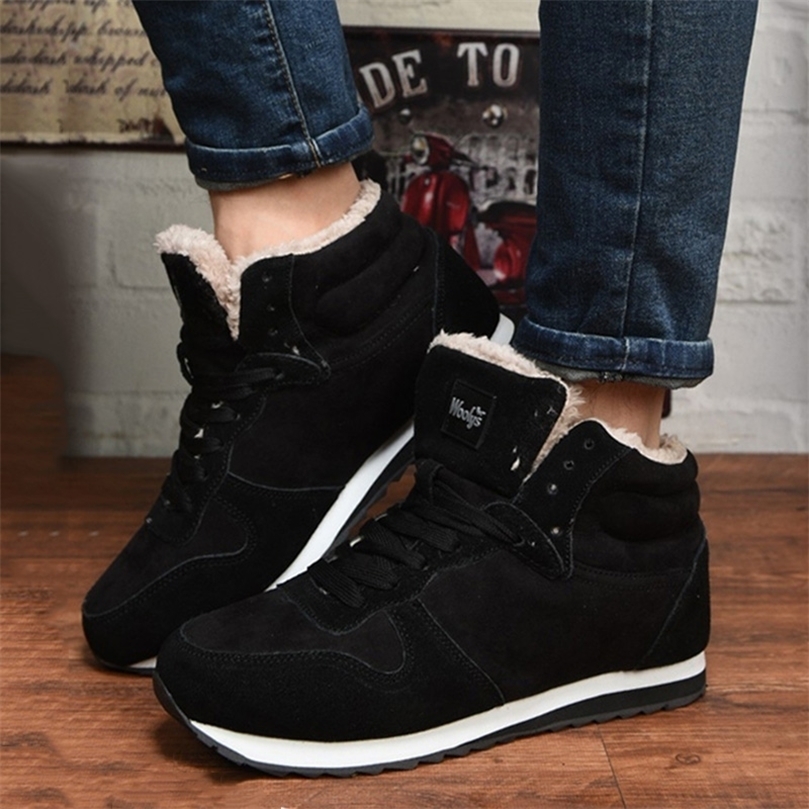 Boots Snow Men Boots Plush Mens Shoes Outdoor Winter Shoes For Men Male Men Shoe Waterproof Ankle Boots Footwear Work Shoes 221007