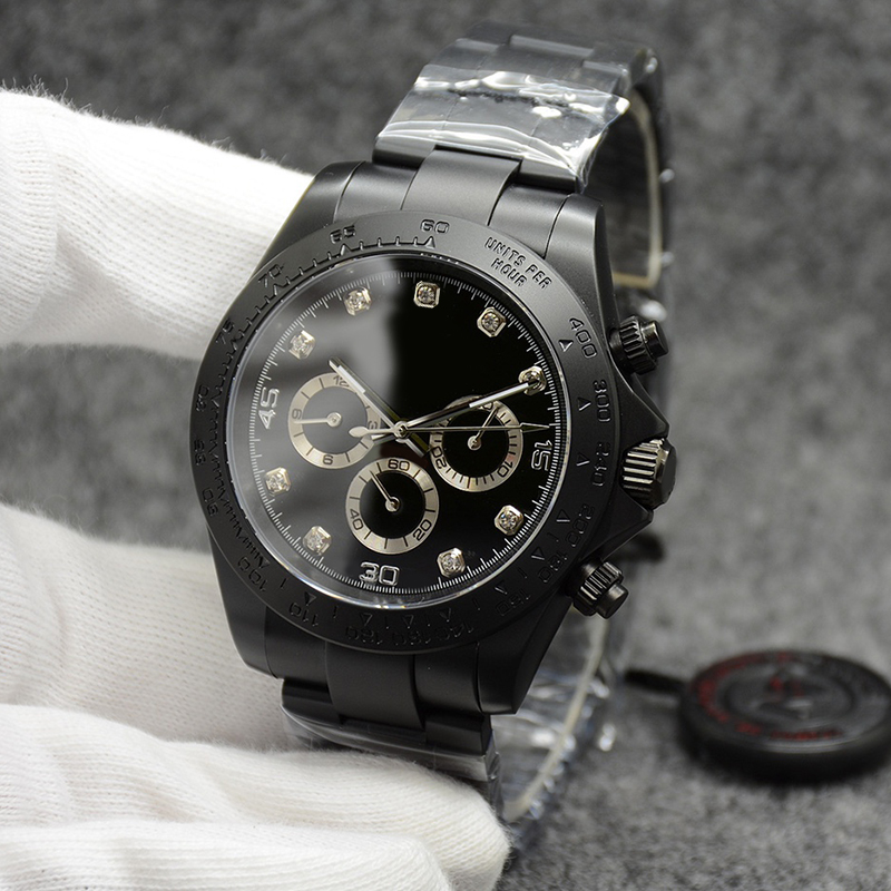 Black designer mens watch automatic wristwatch 40mm stainless steel 904L watch band sapphire mirror with calendar waterproof Montre De Luxe Luminous watches
Black designer mens watch automatic wristwatch 40mm stainless steel 904L watch band sapphire mirror with calendar waterproof Montre De Luxe Luminous watches