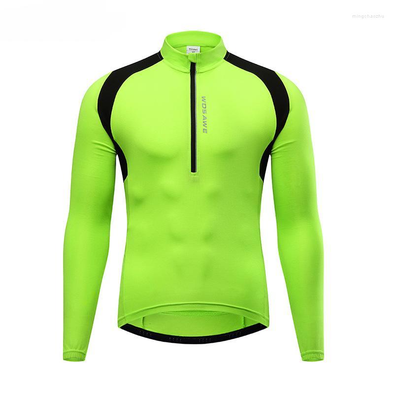 Racing Jackets WOSAWE Sports Jersey Quick Dry Half-Zip Breathable Long Sleeve Reflective Strip Cycling For Motorcycle Running, Green
Racing Jackets WOSAWE Sports Jersey Quick Dry Half-Zip Breathable Long Sleeve Reflective Strip Cycling For Motorcycle Running, Green