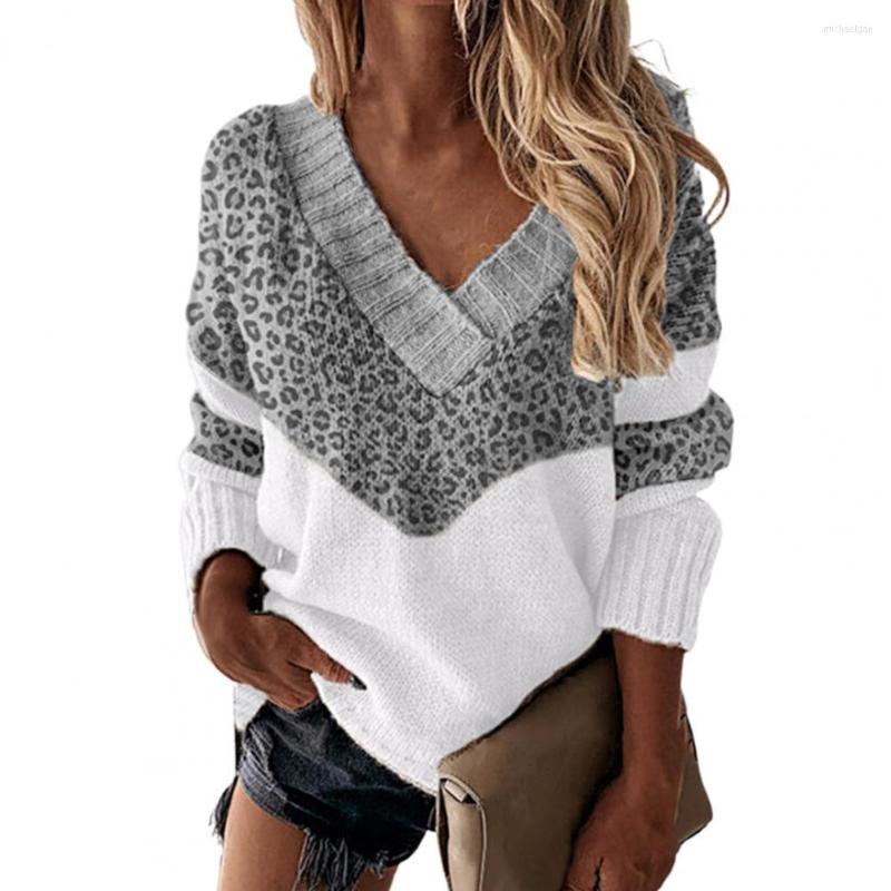 Women' Sweaters Women Sweater Color Block Leopard Pattern Autumn Winter V Neck Patchwork Knitted Top Streetwear, Pink
Women' Sweaters Women Sweater Color Block Leopard Pattern Autumn Winter V Neck Patchwork Knitted Top Streetwear, Pink