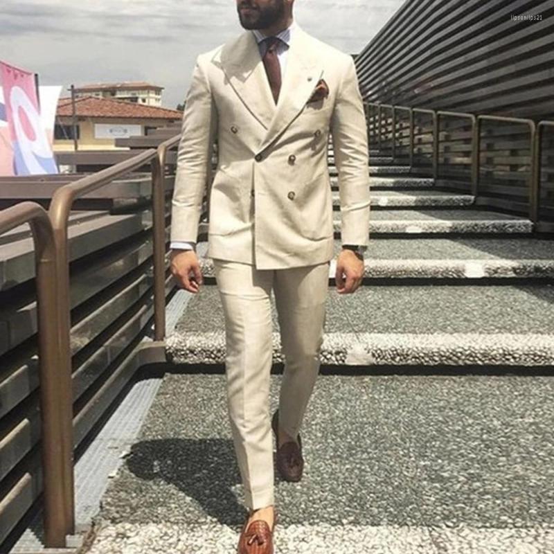 Men's Suits Spring/Summer Beach Mens Ivory Linen Double Breasted Coat With Pants Last Design Smart Casual Wedding Blazer Man Tuxedos, Gray
Men's Suits Spring/Summer Beach Mens Ivory Linen Double Breasted Coat With Pants Last Design Smart Casual Wedding Blazer Man Tuxedos, Gray