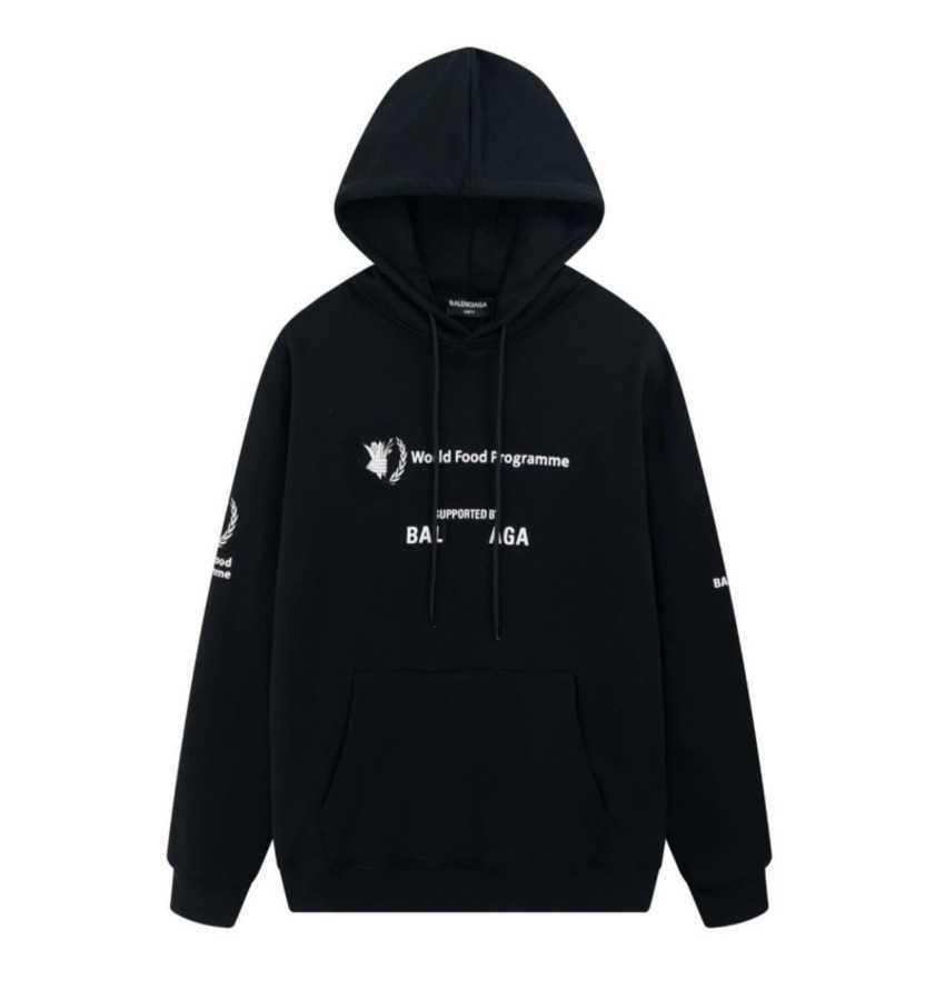 SJB Designer Luxury Balanciaca Hoodie Classic European Fashion Pure Cotton Back Letter Printing Jacket Men's And Women's Hoody
SJB Designer Luxury Balanciaca Hoodie Classic European Fashion Pure Cotton Back Letter Printing Jacket Men's And Women's Hoody