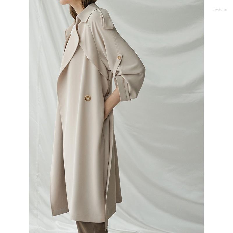 Women's Trench Coats Women's Turn-down Collar Long Sleeve Coat Cardigan With Belt Mid-length Loose Overcoat Fashion Chic Windbreaker, Beige
Women's Trench Coats Women's Turn-down Collar Long Sleeve Coat Cardigan With Belt Mid-length Loose Overcoat Fashion Chic Windbreaker, Beige