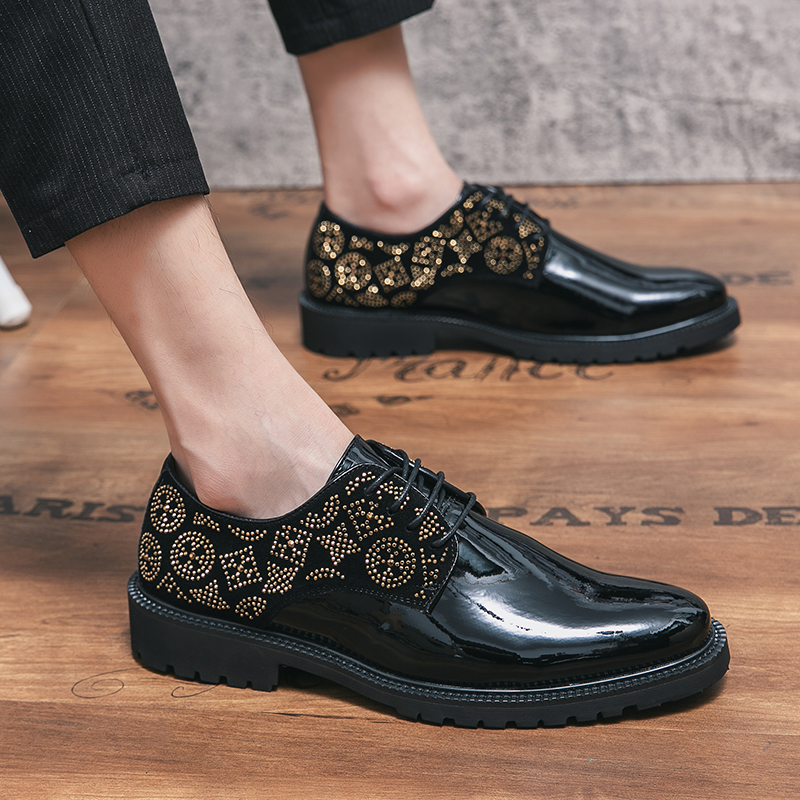 Luxury brogue leather oxford shoes rhinestone patent pointed toe one stirrup men's fashion formal casual shoes various sizes 38-47, Black
Luxury brogue leather oxford shoes rhinestone patent pointed toe one stirrup men's fashion formal casual shoes various sizes 38-47, Black