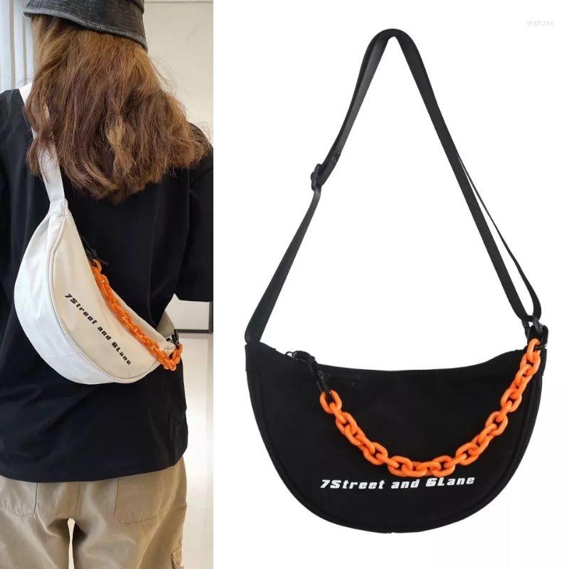 Evening Bags Canvas Thick Chain Hobos Women's Shoulder Bag Fashion Designer Crossbody Ladies Solid Color Sell Like Cakes Tote, White
Evening Bags Canvas Thick Chain Hobos Women's Shoulder Bag Fashion Designer Crossbody Ladies Solid Color Sell Like Cakes Tote, White