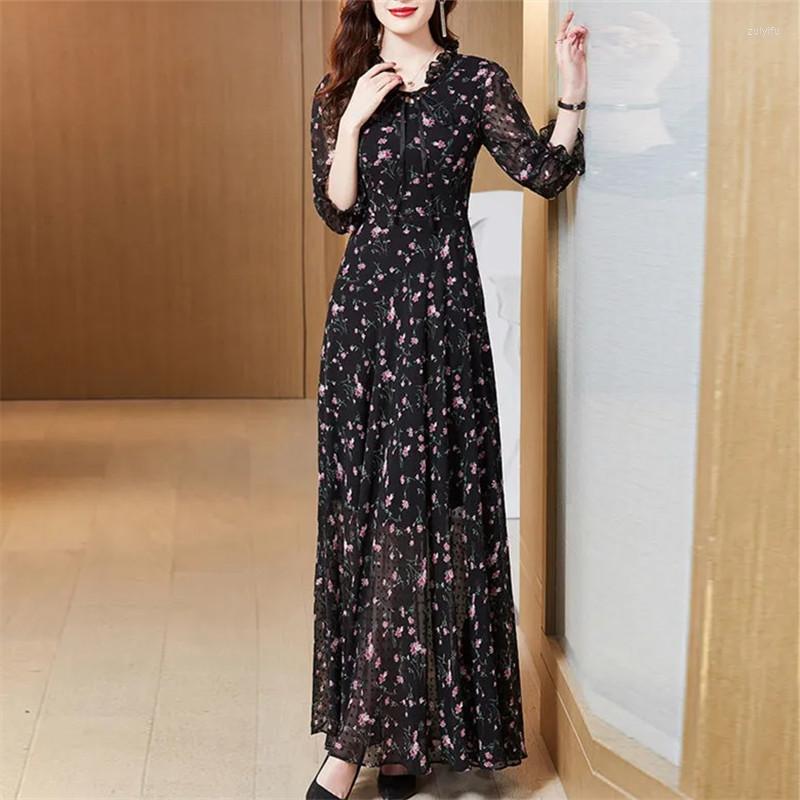 Casual Dresses Dress Women's Summer Chiffon Print V-neck Three-quarter Sleeve A-line Skirt Fashionable Temperament Female Clothing M271, Purple
Casual Dresses Dress Women's Summer Chiffon Print V-neck Three-quarter Sleeve A-line Skirt Fashionable Temperament Female Clothing M271, Purple