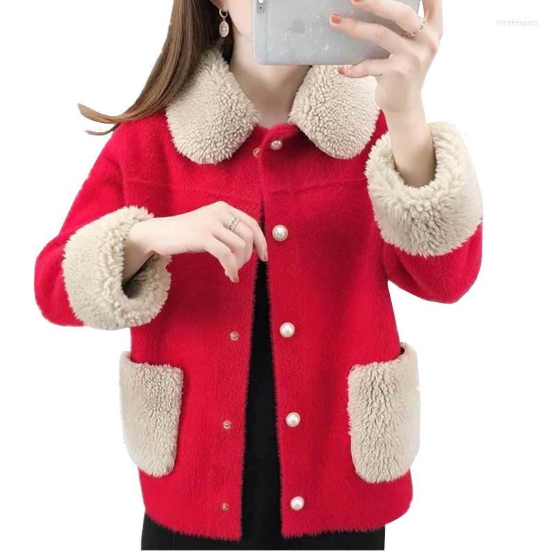 Women' Knits Women Autumn Winter Fashion Imitate Mink Particles Velvet Short Coat Korean Loose Long Sleeve Sweater Cardigan Female Tops, Green
Women' Knits Women Autumn Winter Fashion Imitate Mink Particles Velvet Short Coat Korean Loose Long Sleeve Sweater Cardigan Female Tops, Green