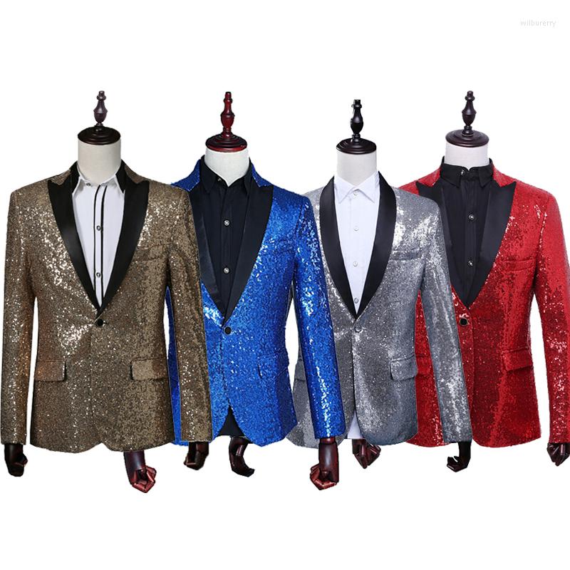 Men' Suits Men Shiny Gold Sequin Blazer Jacket Nightclub Prom Suit Costume Homme Male Singer Stage Performance Clothing SL1684, Black
Men' Suits Men Shiny Gold Sequin Blazer Jacket Nightclub Prom Suit Costume Homme Male Singer Stage Performance Clothing SL1684, Black
