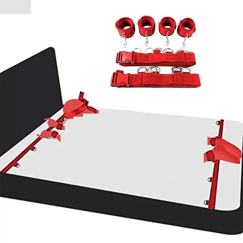 Massage Sexy BDSM Erotic Slave Adult Games Straps Restraints To The Bed Sex Toys For Women Handscuff Neck Ankle Cuffs BDSM B40579551944