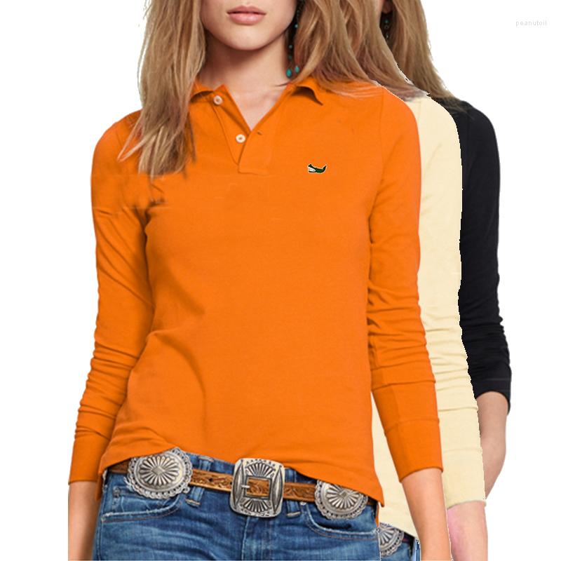 Women' Polos High Quality Autumn Woman Lapel Polo Shirt Casual Cotton Long-Sleeved Fashion Embroidered Fish Logo Tops Clothing C08, Orange
Women' Polos High Quality Autumn Woman Lapel Polo Shirt Casual Cotton Long-Sleeved Fashion Embroidered Fish Logo Tops Clothing C08, Orange