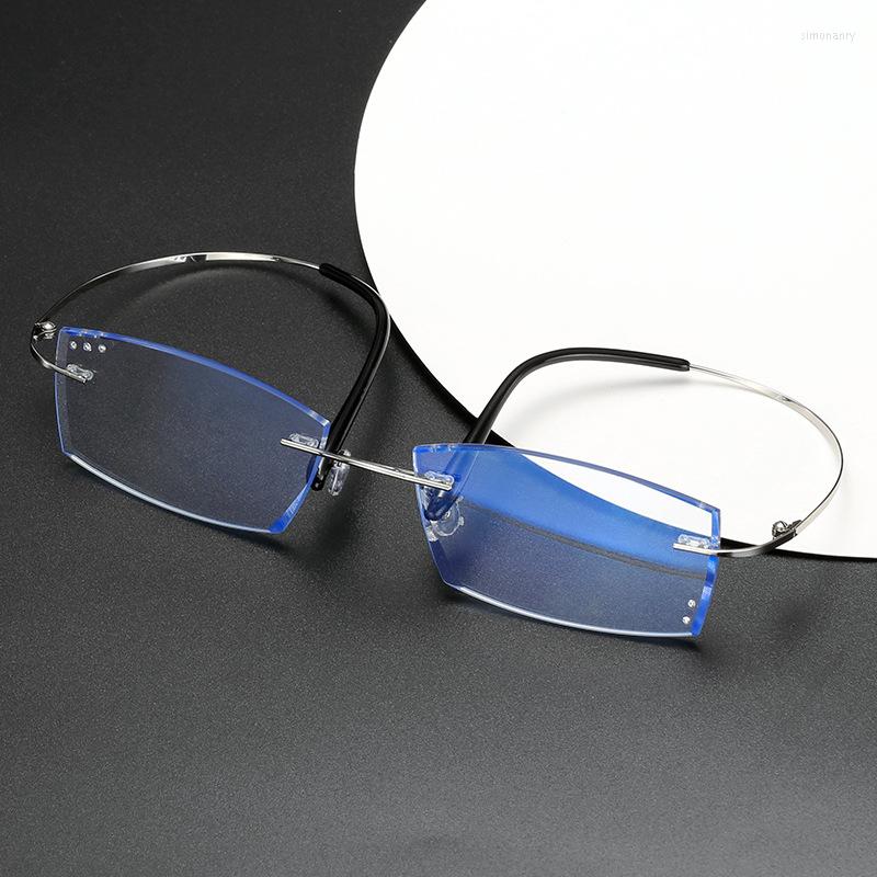 Sunglasses Fashion Rimless Rectangle Glasses Diamond-set Anti-blue Spectacles Ultralight Computer Eyewear
Sunglasses Fashion Rimless Rectangle Glasses Diamond-set Anti-blue Spectacles Ultralight Computer Eyewear