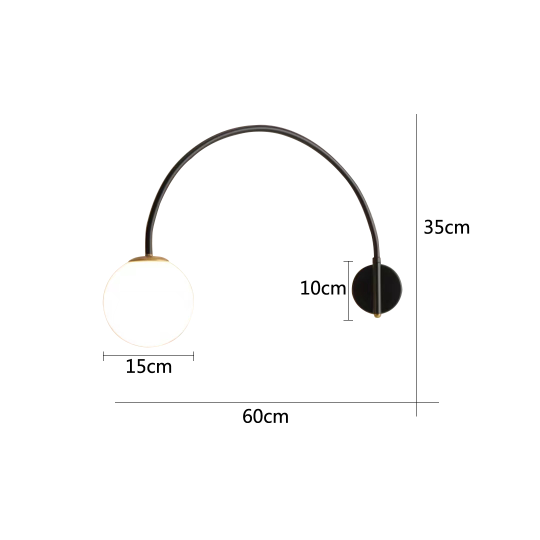 Elegant Nordic Inspired Ceiling-Mounted LED Reading Light Durable Swinging Arm Lighting Solution for Multiple Uses