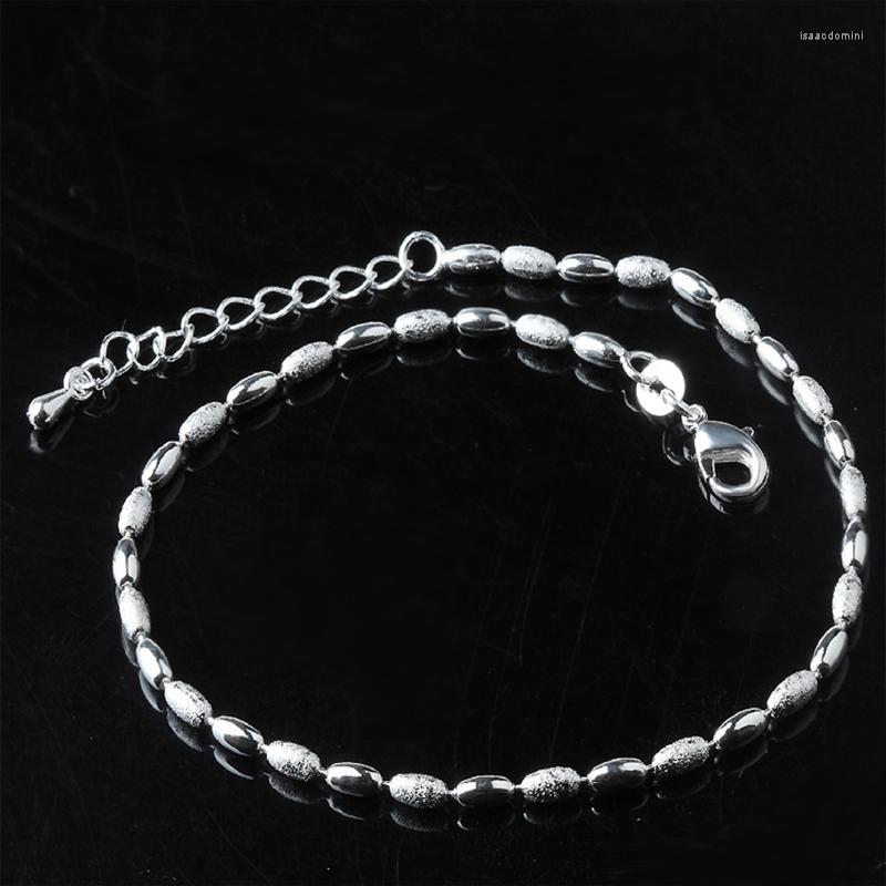 Anklets Arrival Fashion 925 Sterling Ladies Silver Olive Kernel Bead Manual Anklet Bracelet For Women & Girl Jewelry
Anklets Arrival Fashion 925 Sterling Ladies Silver Olive Kernel Bead Manual Anklet Bracelet For Women & Girl Jewelry