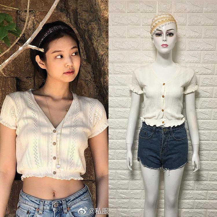 Women' T Shirts Kpop Korean Celebrity Same Fresh Sweet Short Openwork Tshirt Women Knitting Tops Female Sexy V-neck Short-sleeved Shirt, White
Women' T Shirts Kpop Korean Celebrity Same Fresh Sweet Short Openwork Tshirt Women Knitting Tops Female Sexy V-neck Short-sleeved Shirt, White
