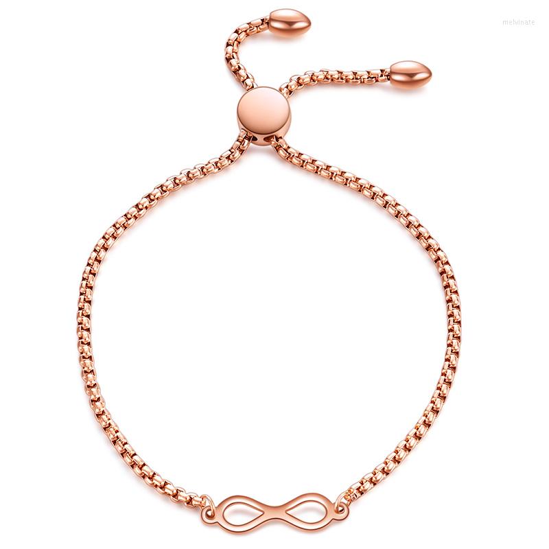 Link Bracelets 3 Colors Titanium Steel Infinity Chain Charm Bracelet For Women Fashion Jewelry Gift Drop
Link Bracelets 3 Colors Titanium Steel Infinity Chain Charm Bracelet For Women Fashion Jewelry Gift Drop