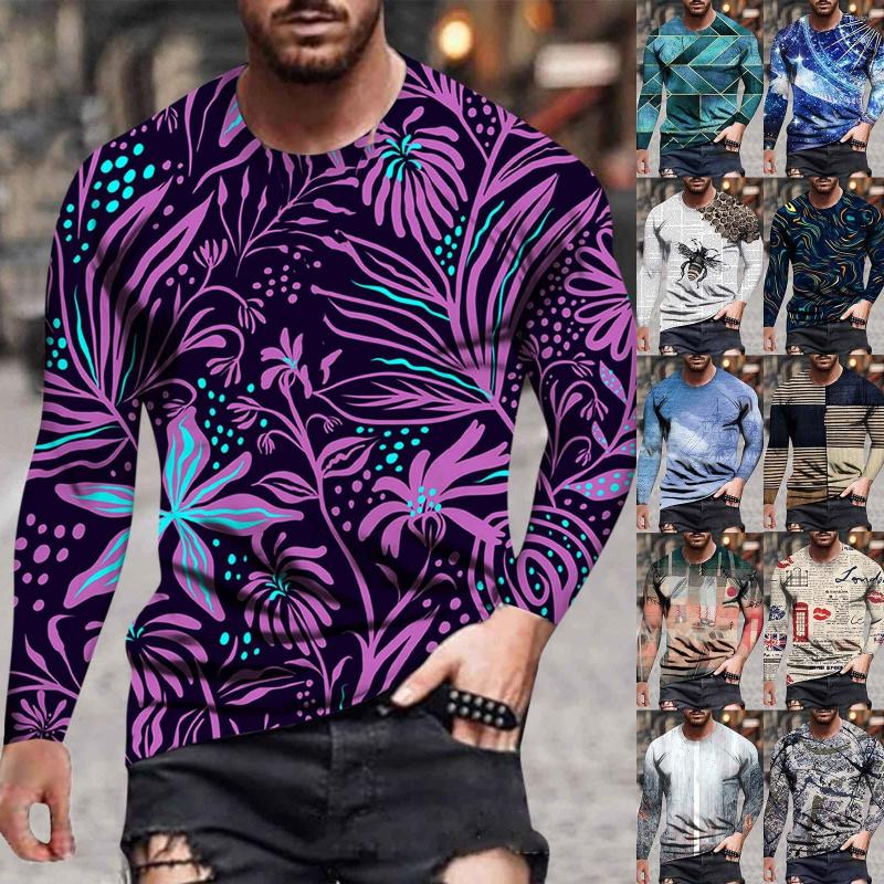 Men's T Shirts Letter 3D Printing T-shirt Comfortable Clothing XL Long Sleeve Round Neck 2022 Fall Fashion, Vbn131
Men's T Shirts Letter 3D Printing T-shirt Comfortable Clothing XL Long Sleeve Round Neck 2022 Fall Fashion, Vbn131