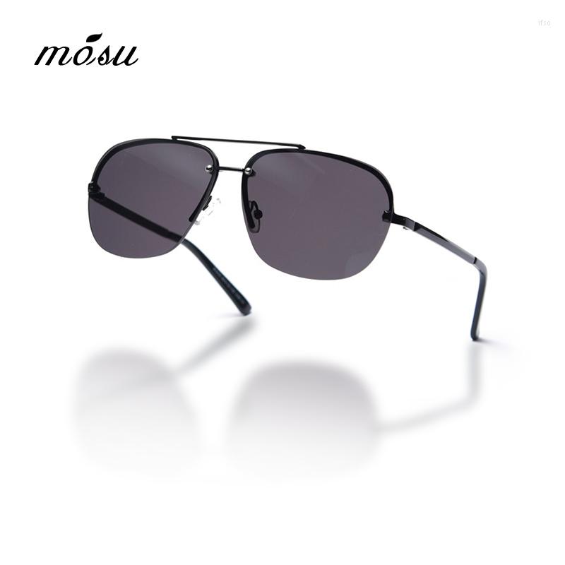 Sunglasses MOSU DESIGN Men Classic Pilot HD For Luxury Shades UV400 Protection