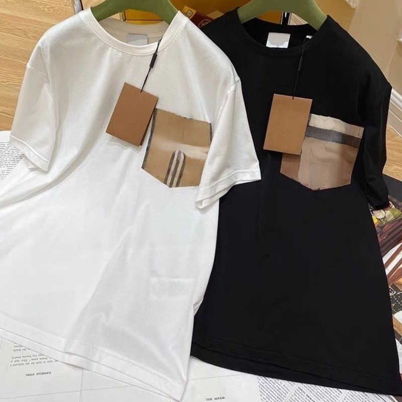 Cotton short sleeved t shirt mens sweatshirt burb designer T-shirt classic plaid pocket pullover tee men women casual oversize sweat shirts, White
Cotton short sleeved t shirt mens sweatshirt burb designer T-shirt classic plaid pocket pullover tee men women casual oversize sweat shirts, White