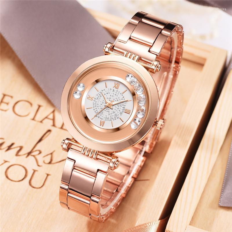 Wristwatches 2022 Women Watches Luxury Stainless Steel Fashion Strap Bracelet Watch Round Dial Table Women's Drop Relogio, White
Wristwatches 2022 Women Watches Luxury Stainless Steel Fashion Strap Bracelet Watch Round Dial Table Women's Drop Relogio, White