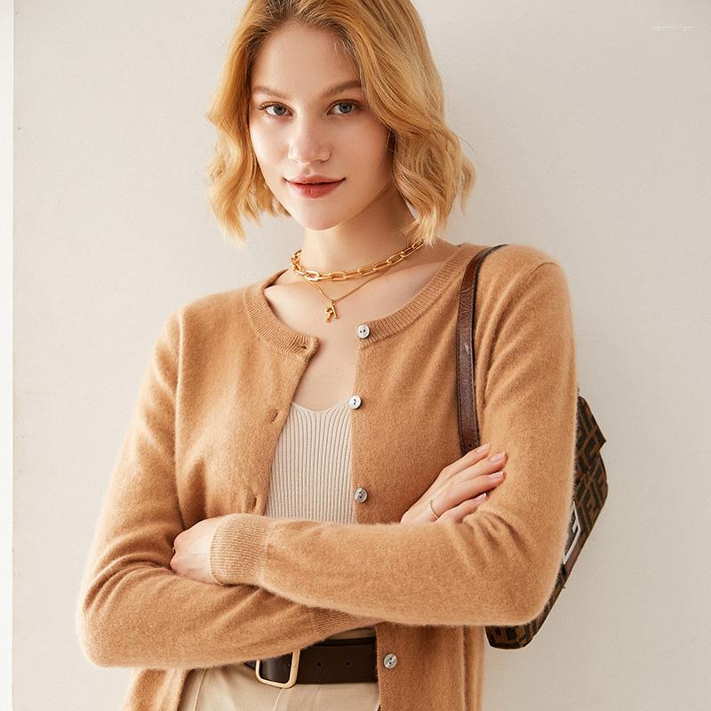Women's Knits 2022 Fall Spring Womens Wool O-neck Cardigan Classic Colors Female Knitted Basic Model Sweater Solid Knit Jacket, Cream
Women's Knits 2022 Fall Spring Womens Wool O-neck Cardigan Classic Colors Female Knitted Basic Model Sweater Solid Knit Jacket, Cream