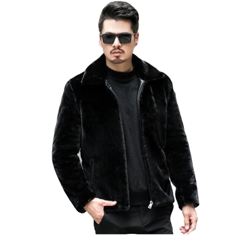 Mens Fur Faux Long Sleeve Imitation Mink Thick Warm Lapel Jacket Winter Solid Color Fashion Casual NBH644 2201006, Black
Mens Fur Faux Long Sleeve Imitation Mink Thick Warm Lapel Jacket Winter Solid Color Fashion Casual NBH644 2201006, Black