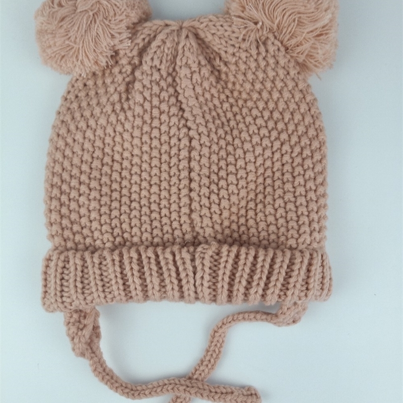 Caps Hats baby girl and boy child childrens spring autumn winter Solid knitted hat 221006