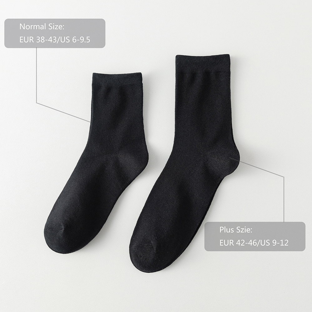 Mens Socks 3 PairsLot Cotton styles Black Business Men Soft Breathable Autumn Spring for Male White Big Size 221007